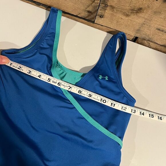 Under Armour royal blue wrap loose style athletic tank - M - 🙂3/$15 - Picture 6 of 7
